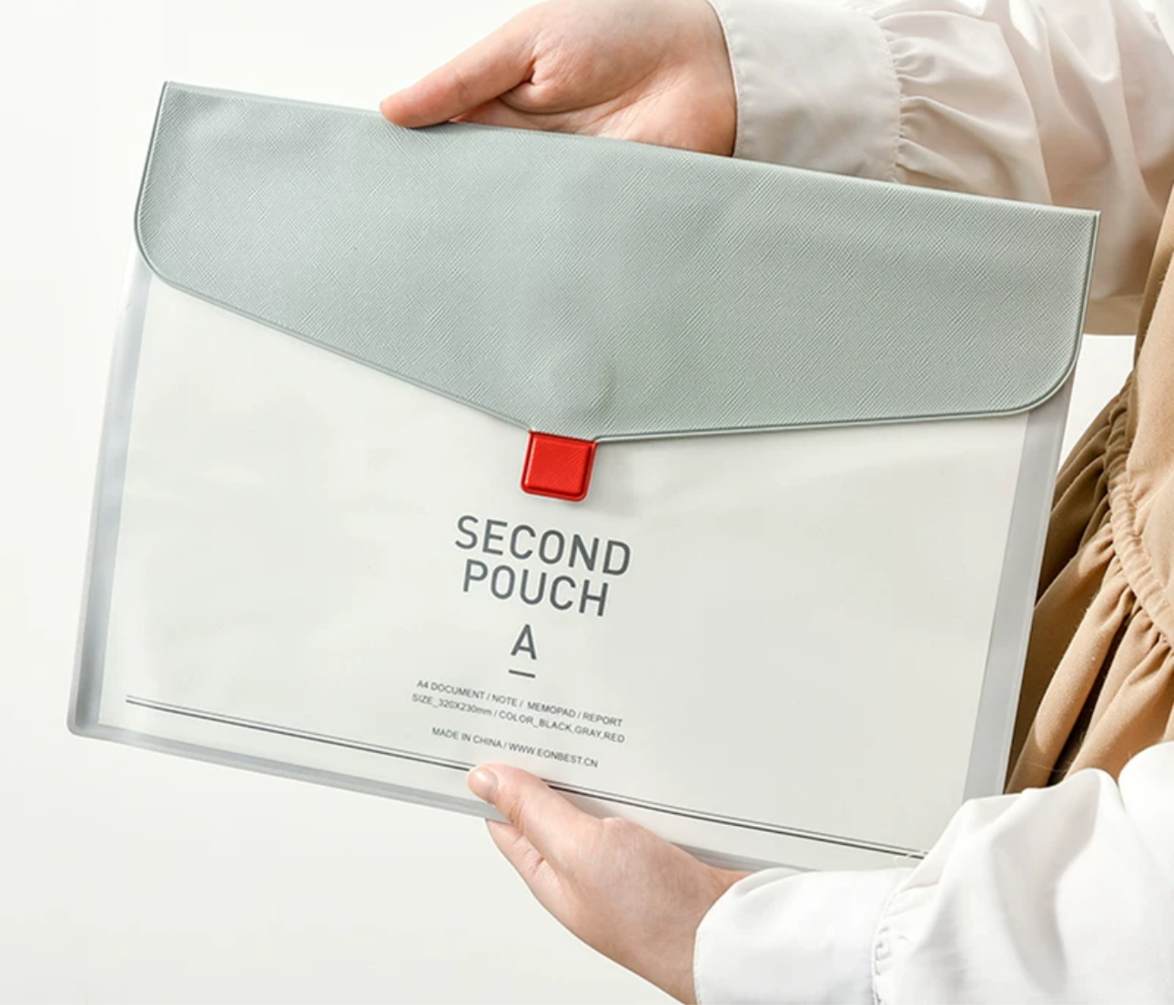 Second Pouch Document Folder (Fits A4 Documents)