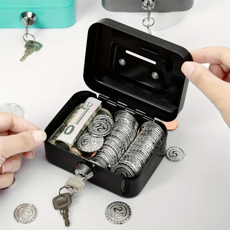 Portable Small Metal Cash Box