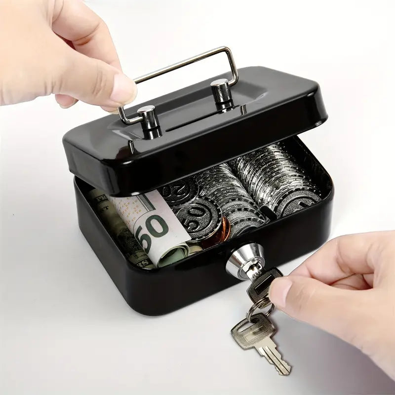 Portable Small Metal Cash Box
