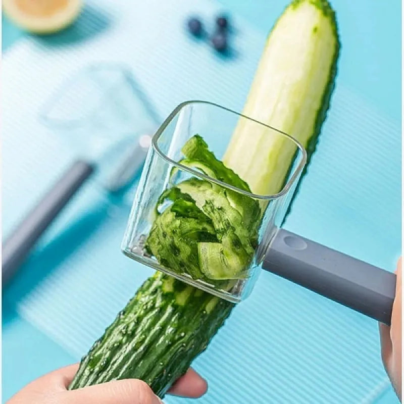 Veggie Peeler with Built-in Storage Cup for Easy Kitchen Use for Fruits and Vegetables
