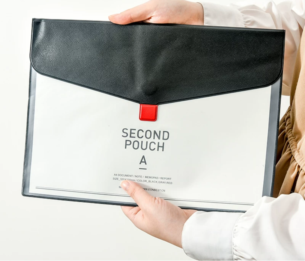 Second Pouch Document Folder (Fits A4 Documents)