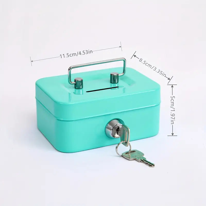 Portable Small Metal Cash Box
