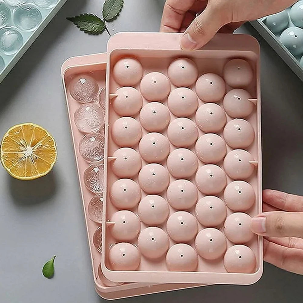 33 Cavity Round Ice Mould Tray