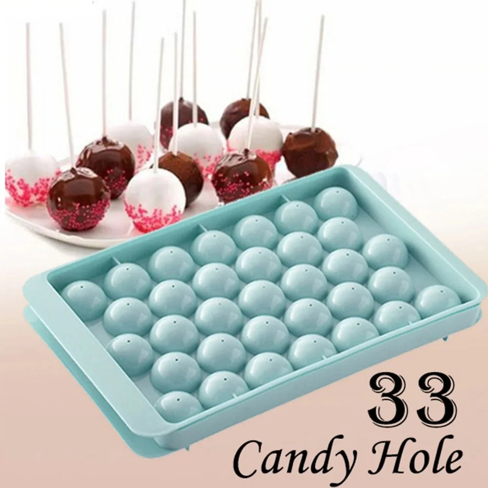 33 Cavity Round Ice Mould Tray