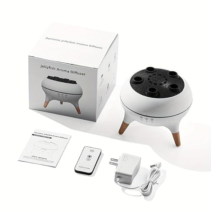 Dynamic Jellyfish Aroma Diffuser with 7 Colors Gradient Ambient Lighting