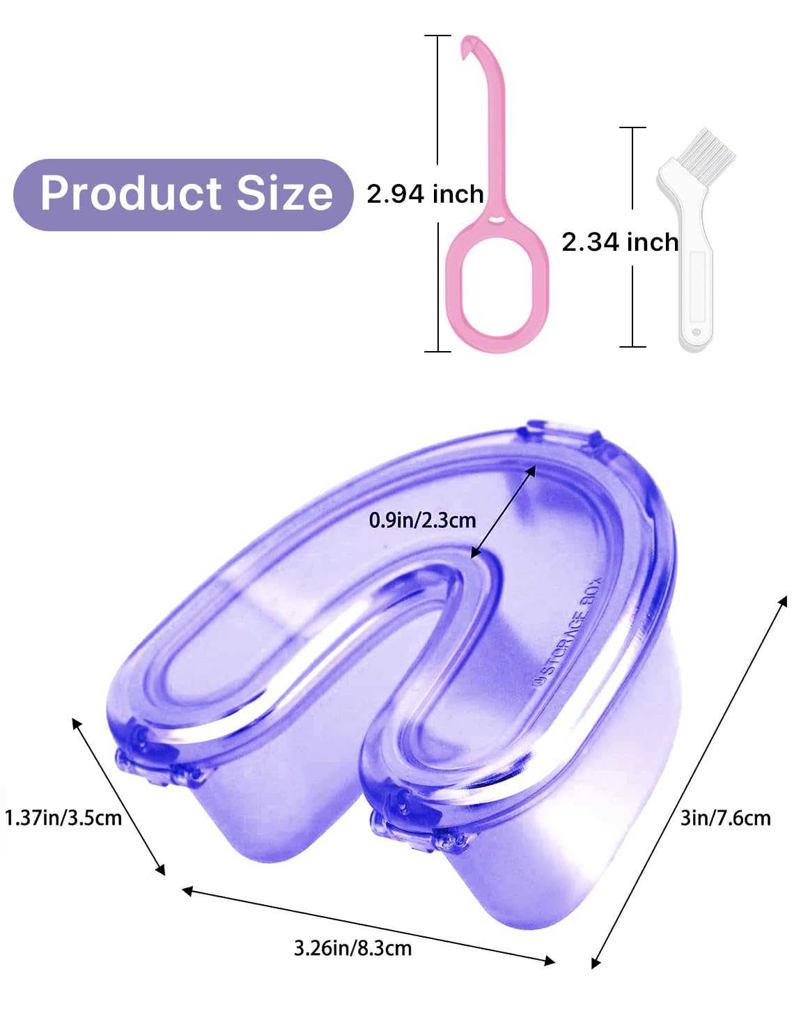 Retainer Case, Compatible with Invisalign, Toothsi aligners Mouth Guard & Orthodontic Retainer Case
