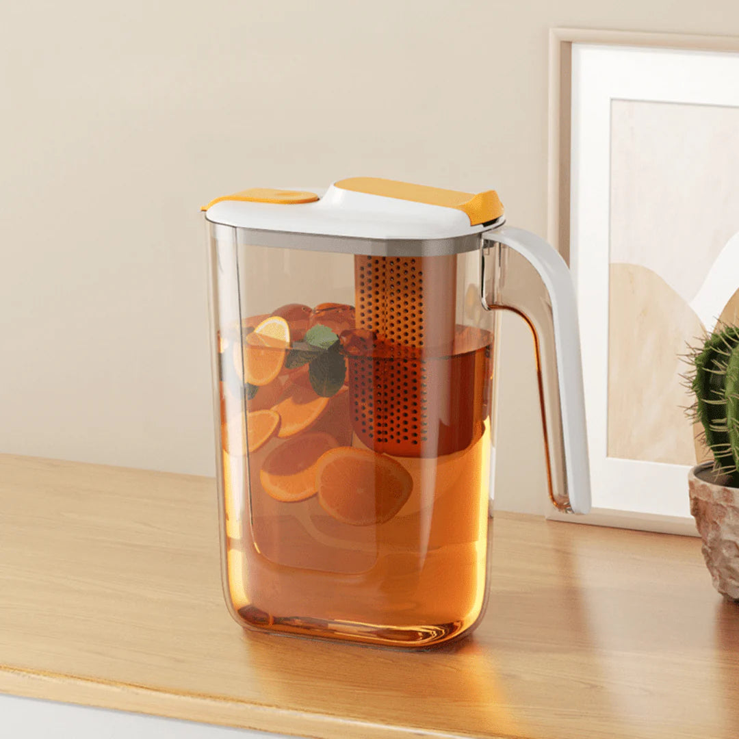 Multi-Purpose Beverages Kettle (2.6L) Jar with Strainer and 400ml x 4 Cups