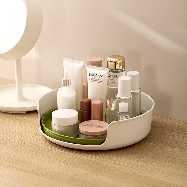 360° Rotating Open Kitchen Storage Tray for Bottles(Lazy Susan)