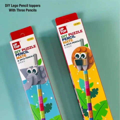 UP TOP Lego DIY Puzzle Pencil Set (Pack of 1)