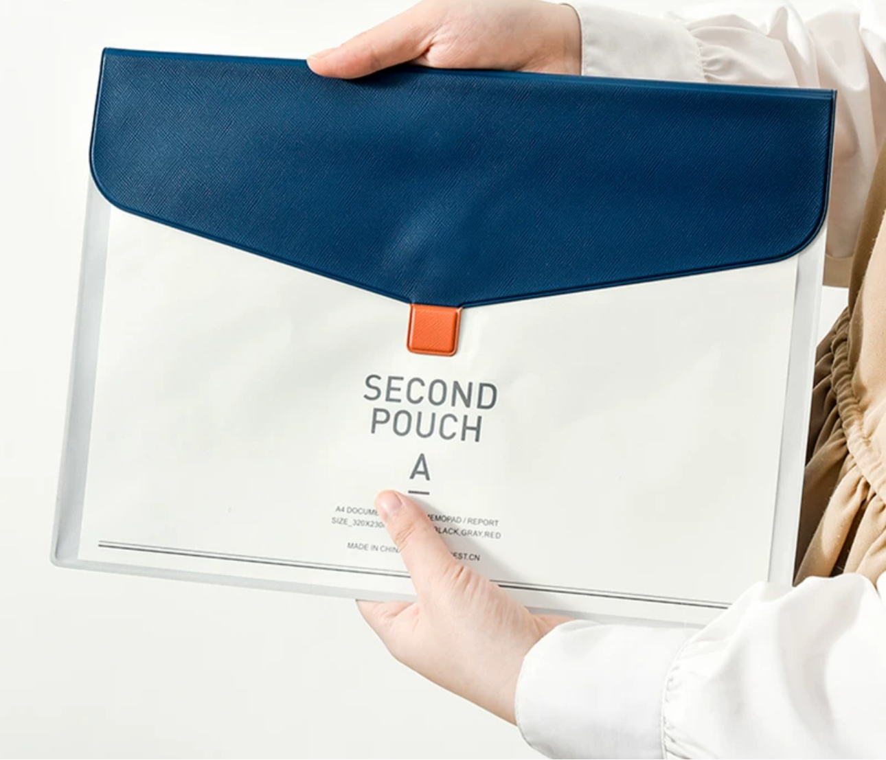 Second Pouch Document Folder (Fits A4 Documents)