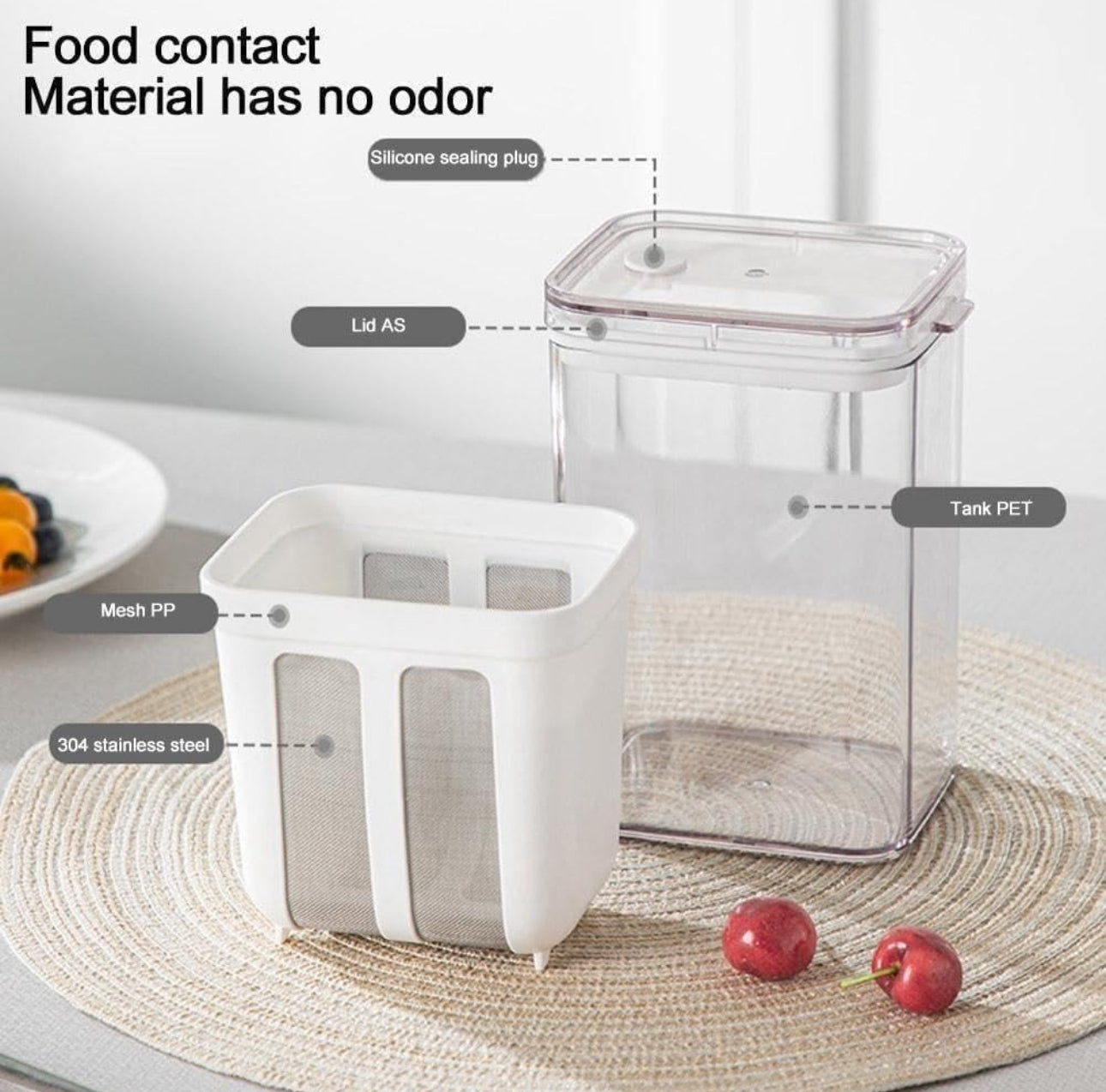 Multifunctional Yogurt Filter with Fine Mesh Strainer (Hung Curd Maker)