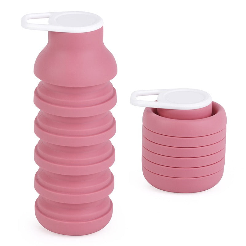 Collapsible Silicone Water Bottle Leakproof, Lightweight for Travel Outdoor