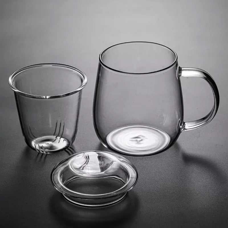 Borosilicate Glass Infuser Cup Set