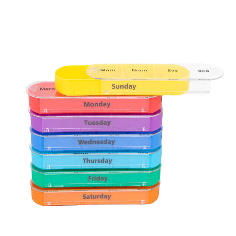 Pill Box 7 Days 4 Compartments – Medication Box