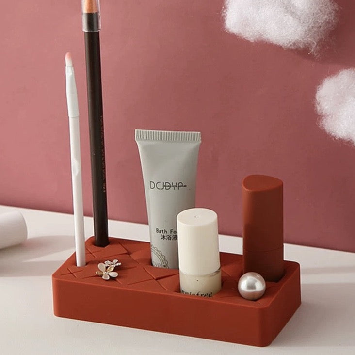 Emily Silicone Cosmetic Organizer for Brush Lip Eye Makeup