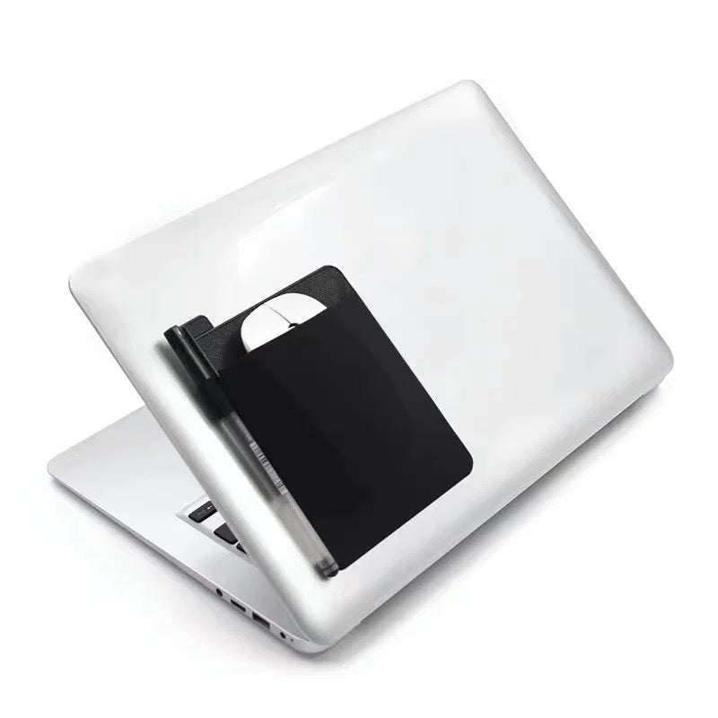 Laptop and Tablet Adhesive Storage Sleeve for External Hard drives, Mouse & Pen