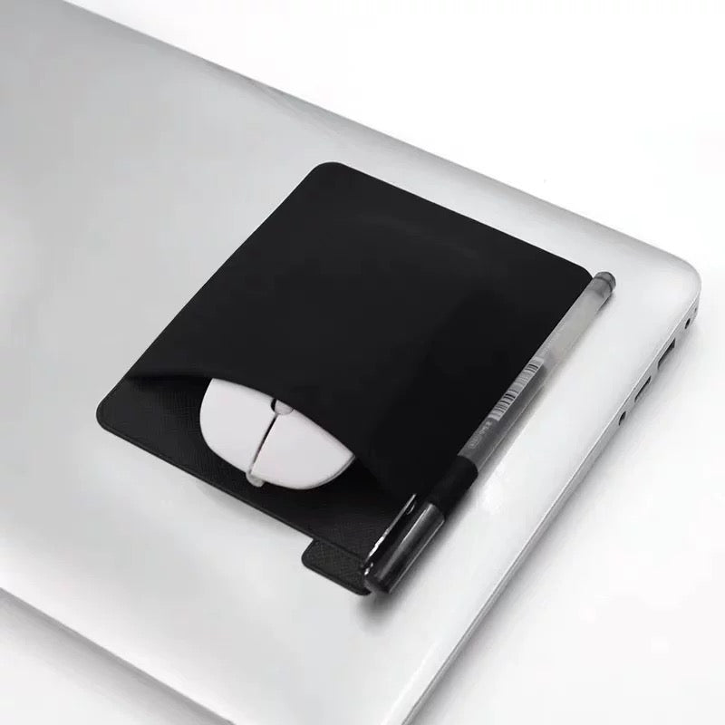 Laptop and Tablet Adhesive Storage Sleeve for External Hard drives, Mouse & Pen