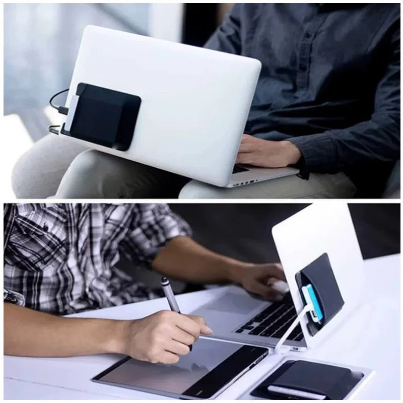 Laptop and Tablet Adhesive Storage Sleeve for External Hard drives, Mouse & Pen