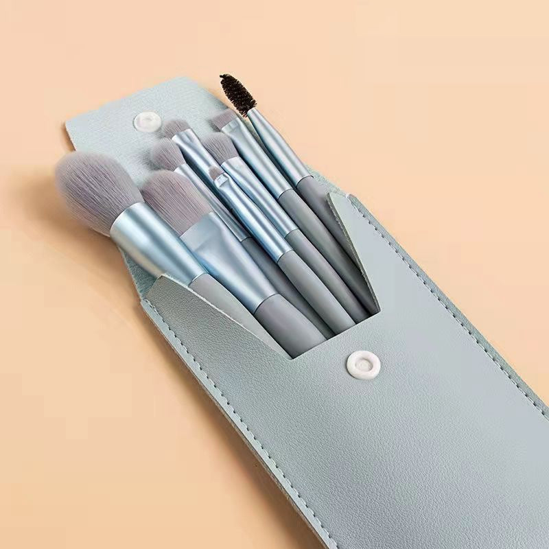 8pc Makeup Brush Set with carry case