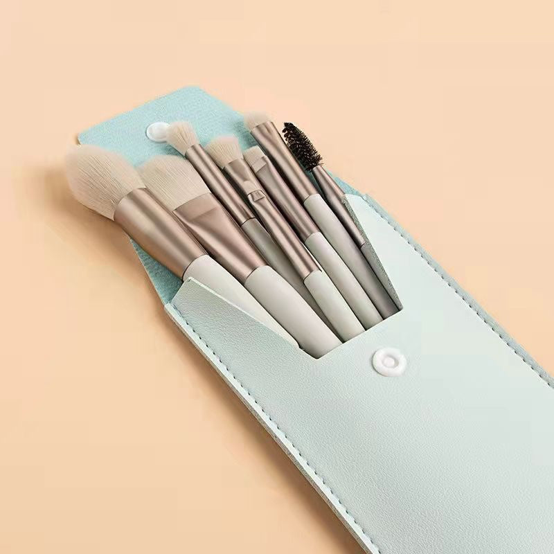 8pc Makeup Brush Set with carry case