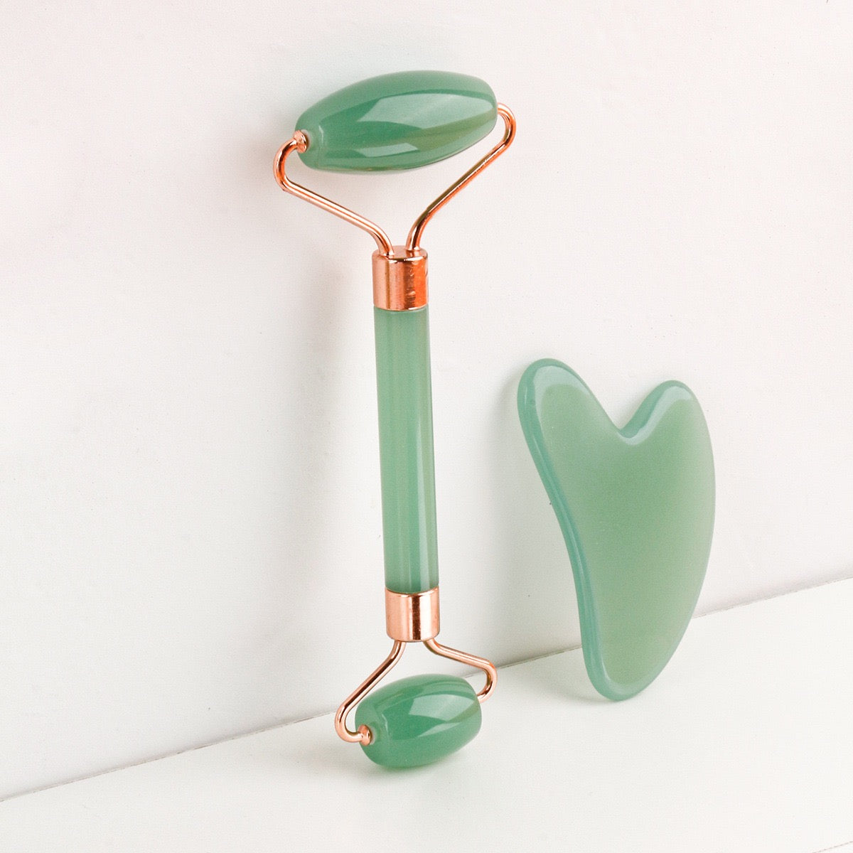 Facial Toning & Massage Beauty Tool (Roller + Guasha Set)