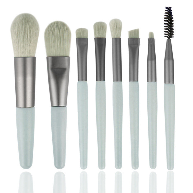 8pc Makeup Brush Set with carry case