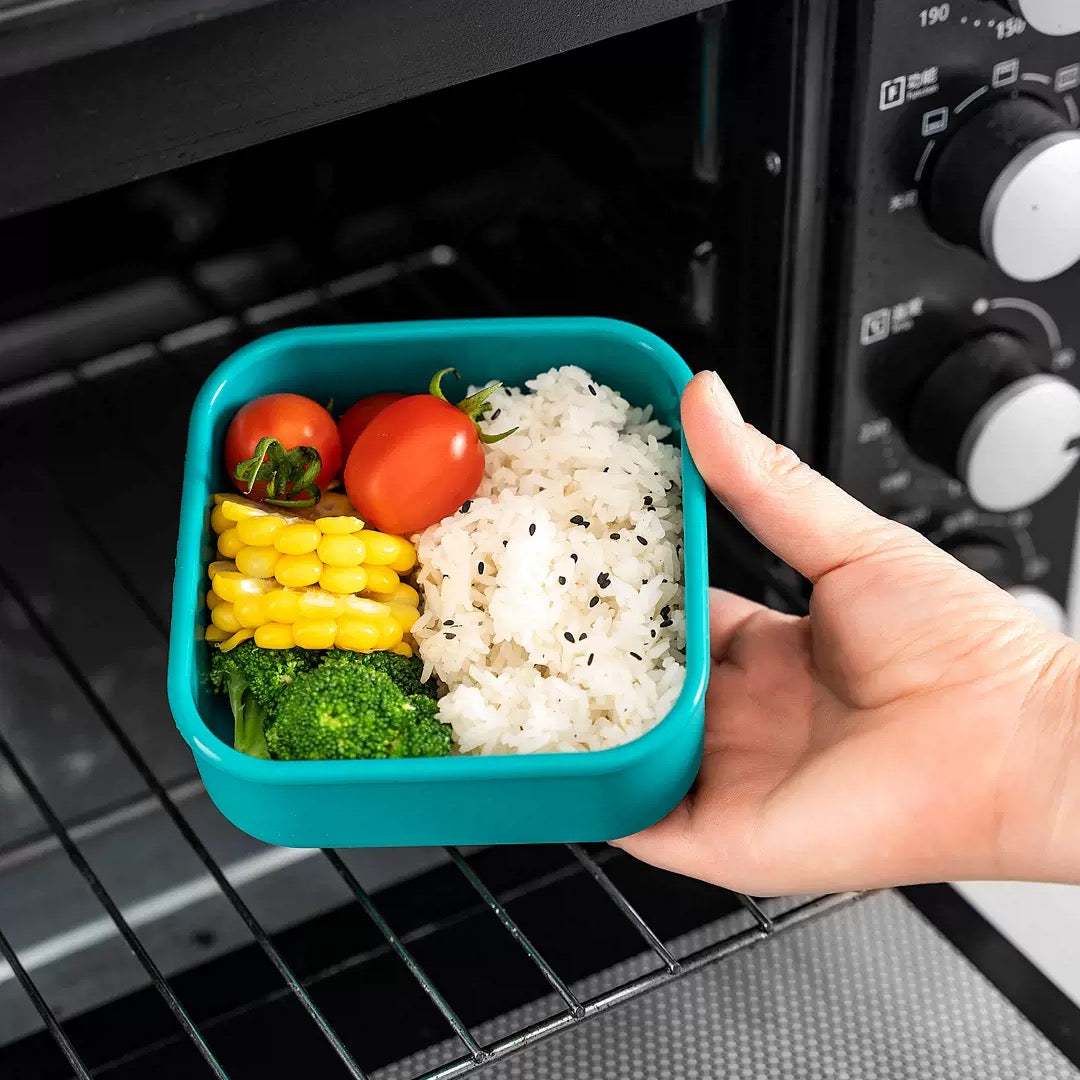 Silicone Food Storage Containers With Exhaust Valve-Food Grade BPA Free Reusable.