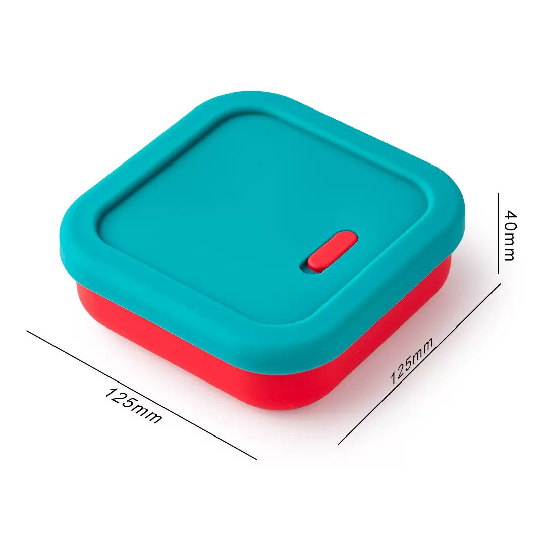 Silicone Food Storage Containers With Exhaust Valve-Food Grade BPA Free Reusable.