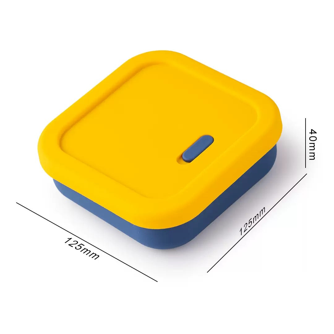 Silicone Food Storage Containers With Exhaust Valve-Food Grade BPA Free Reusable.