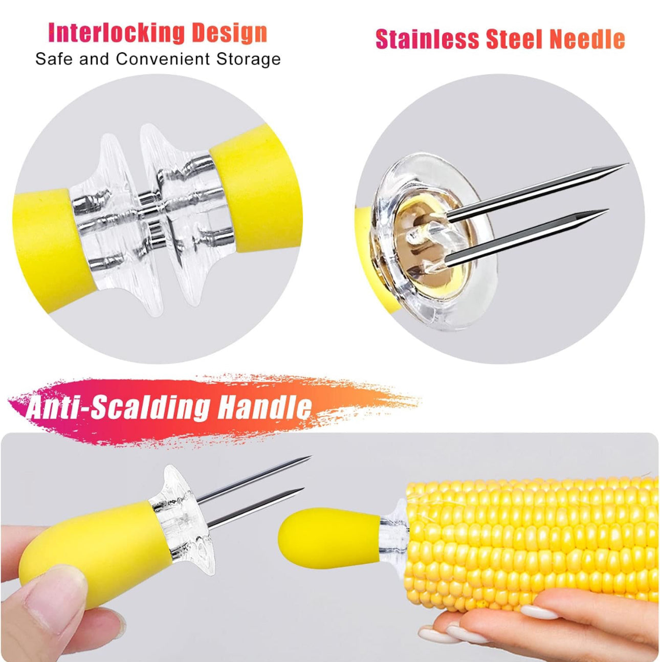 Corn Cob Holder (1 pair)