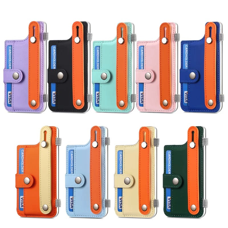 Transparent iPhone case with Stick on iPhone Card wallet for iPhone 16 series