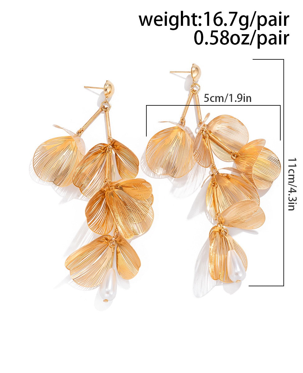 Flora Dangle Hypoallergenic Anti-tarnish Earring