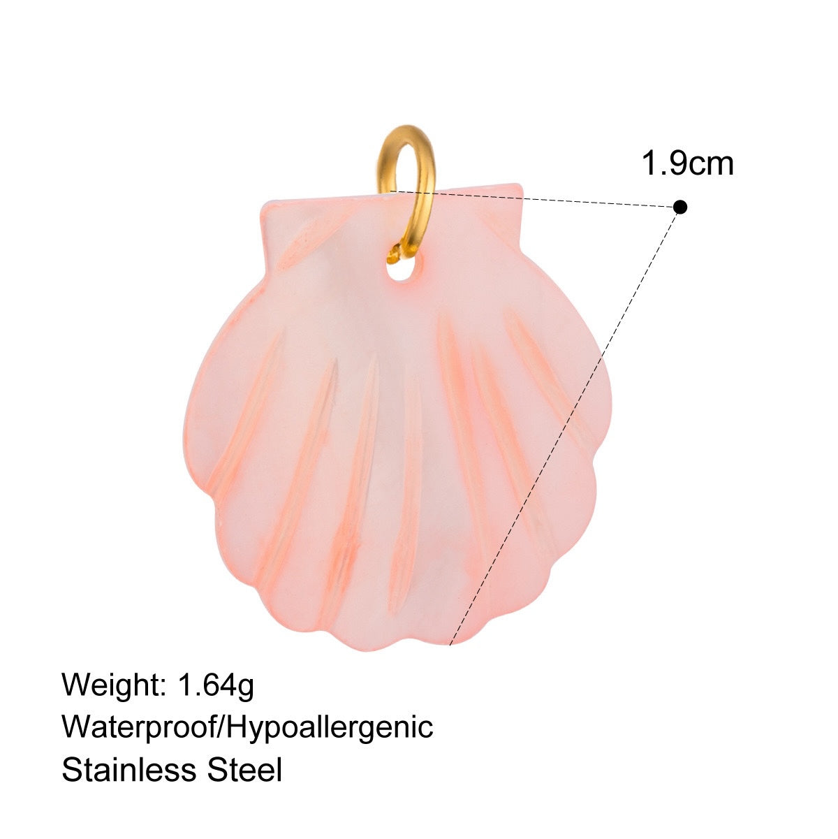 Trinket Trove Gold Plated Stainless Steel Hypoallergenic Pendants / Charms Series & Paper clip Link Chain Optional