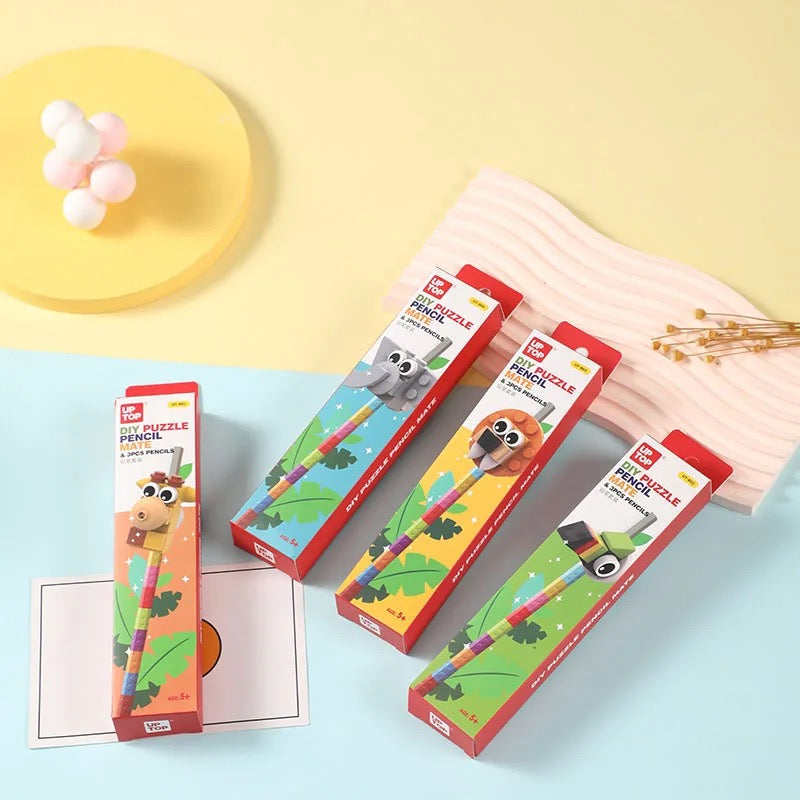 UP TOP Lego DIY Puzzle Pencil Set (Pack of 1)1