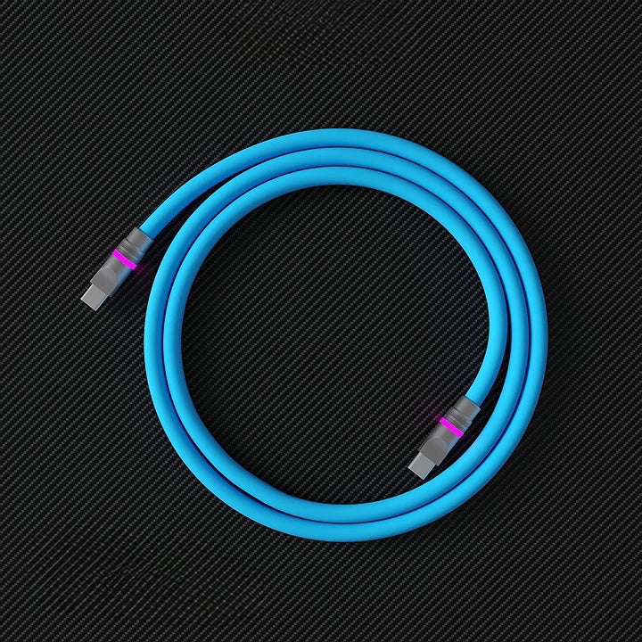 Silicone LED Neon Ambient Soft Glow Charging cables for Mobile Devices (Universal Type C)