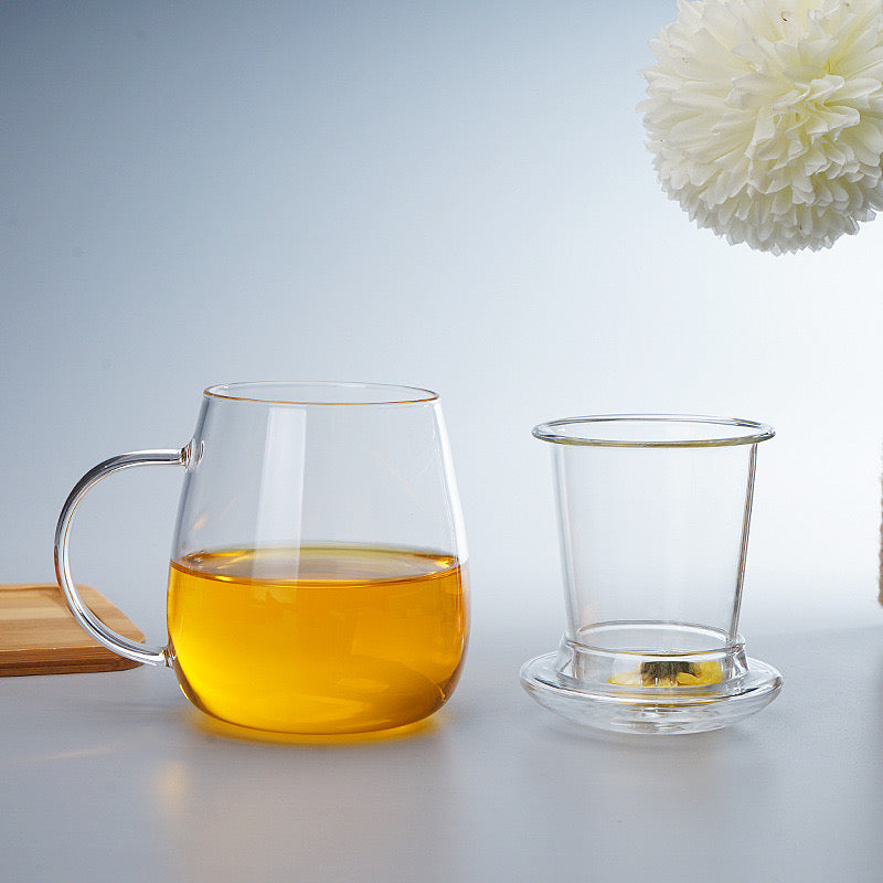Borosilicate Glass Infuser Cup Set