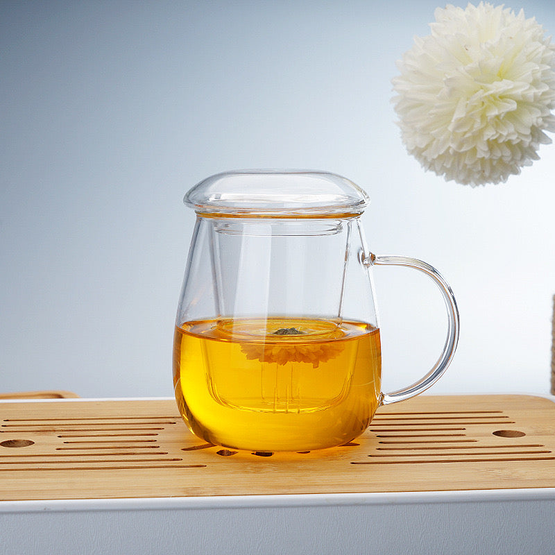 Borosilicate Glass Infuser Cup Set