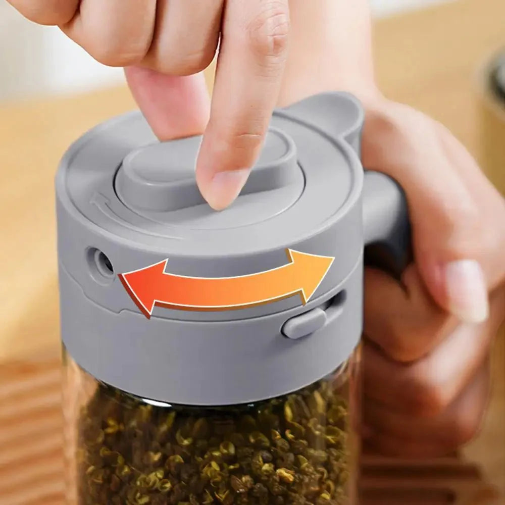 Multi-Functional Dual Dispensing Jar With Spoon