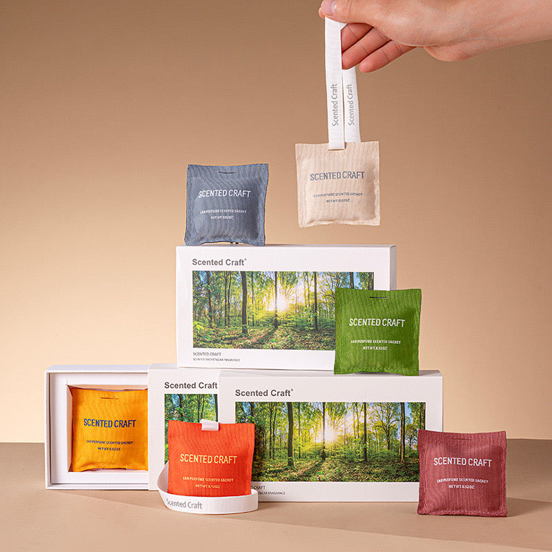 SCENTED CRAFT Long Lasting Premium Luxury Car Fragrance Sachets