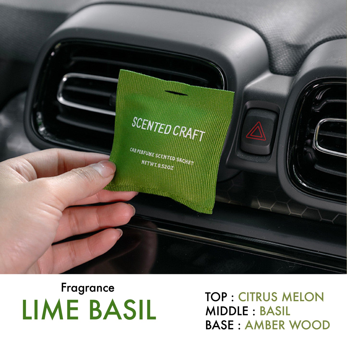 SCENTED CRAFT Long Lasting Premium Luxury Car Fragrance Sachets