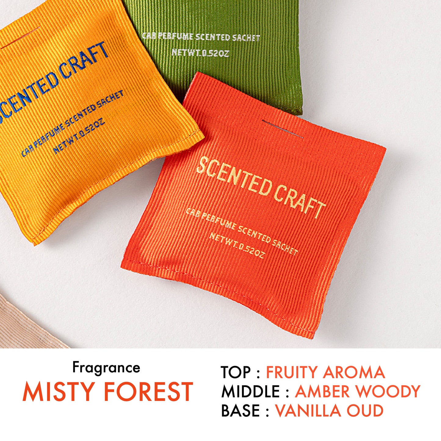 SCENTED CRAFT Long Lasting Premium Luxury Car Fragrance Sachets