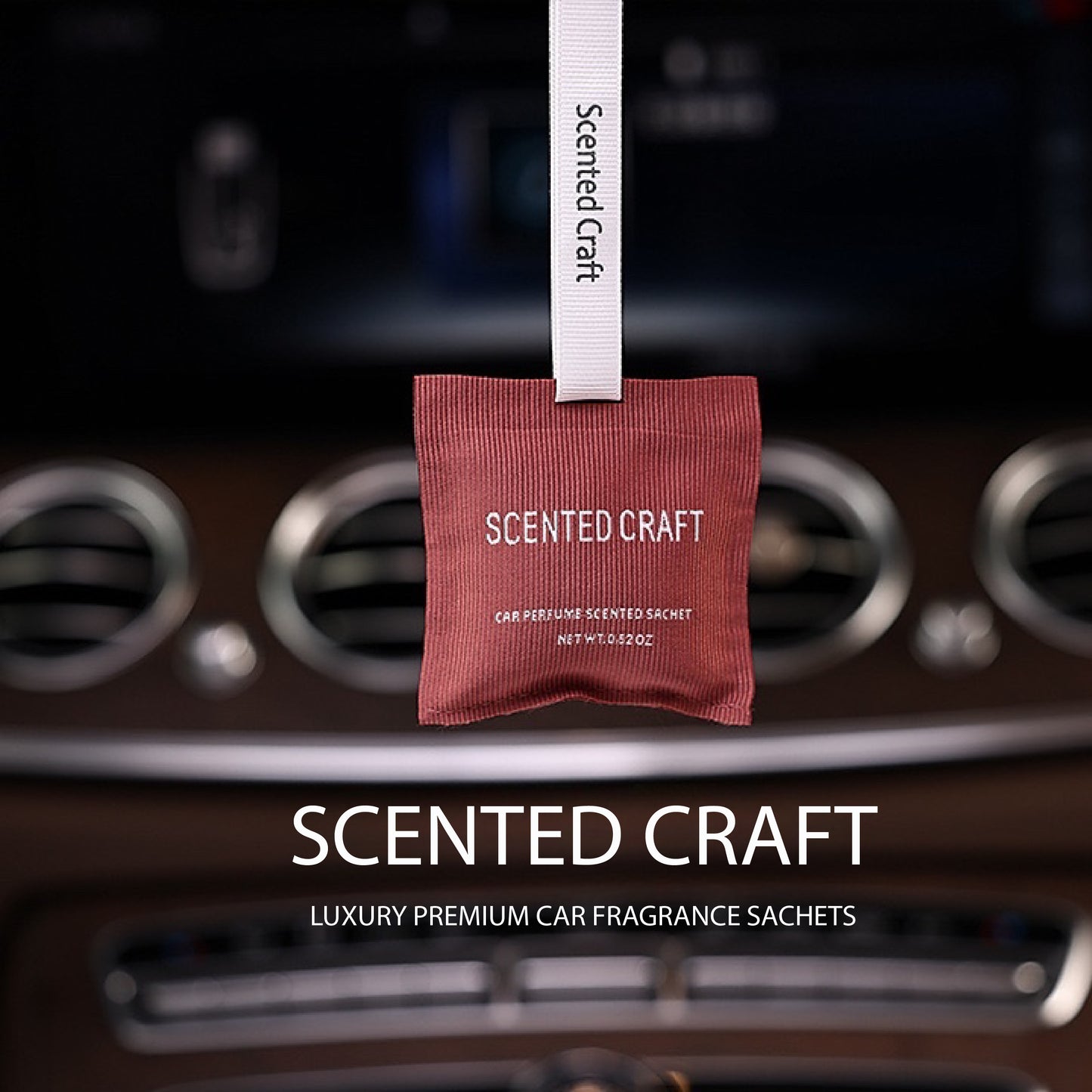 SCENTED CRAFT Long Lasting Premium Luxury Car Fragrance Sachets