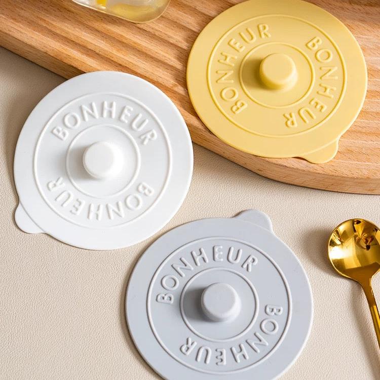 BONHEUR Silicone Suction Glass Cover
