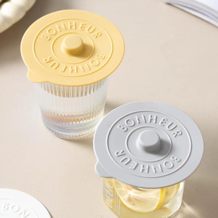 BONHEUR Silicone Suction Glass Cover