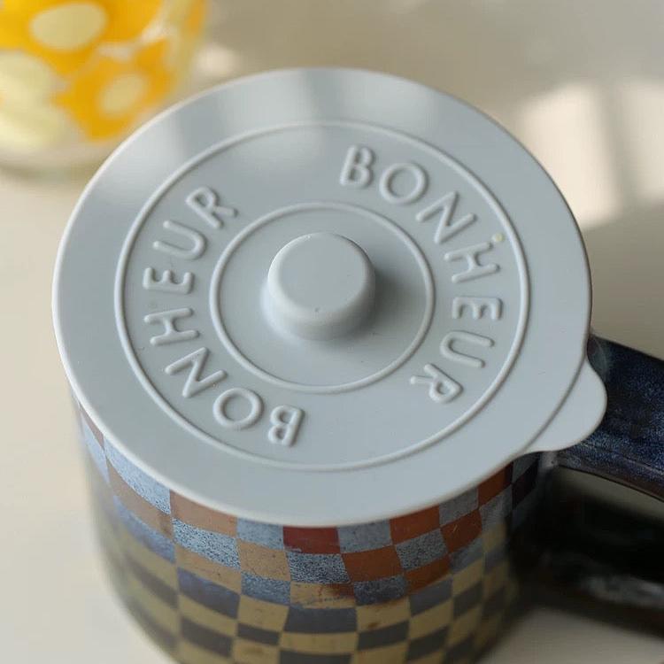 BONHEUR Silicone Suction Glass Cover