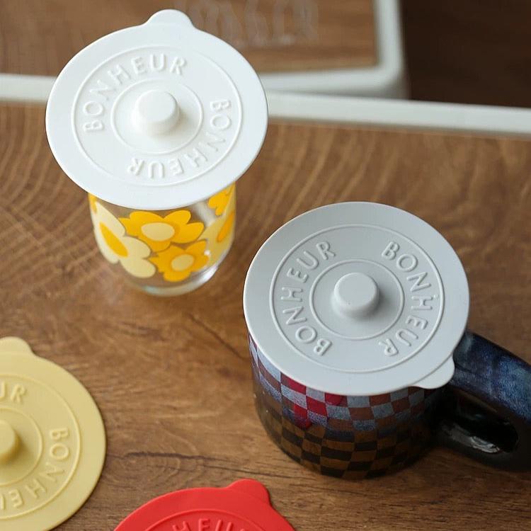 BONHEUR Silicone Suction Glass Cover