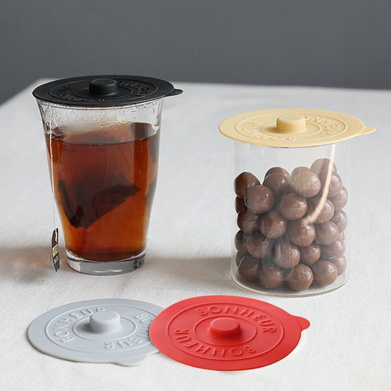 BONHEUR Silicone Suction Glass Cover