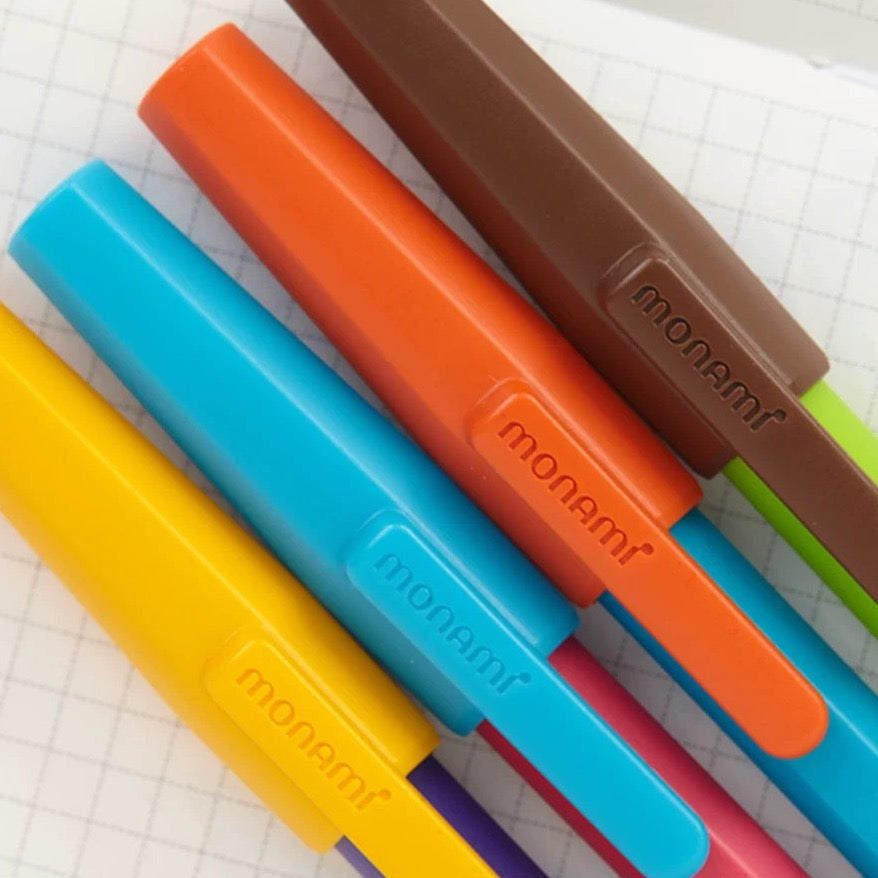 Korean Monami 0.7mm Black Ballpoint Pens (set of 12)