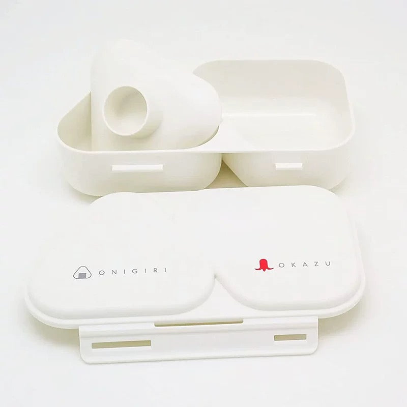 OSK Onigiri Okazu Rice Ball Lunch Case Set with Pressed Mould