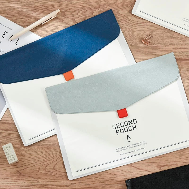 Second Pouch Document Folder (Fits A4 Documents)